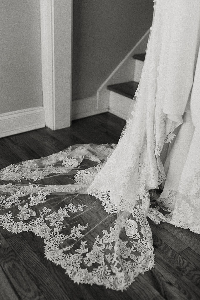 wedding dress detail photo