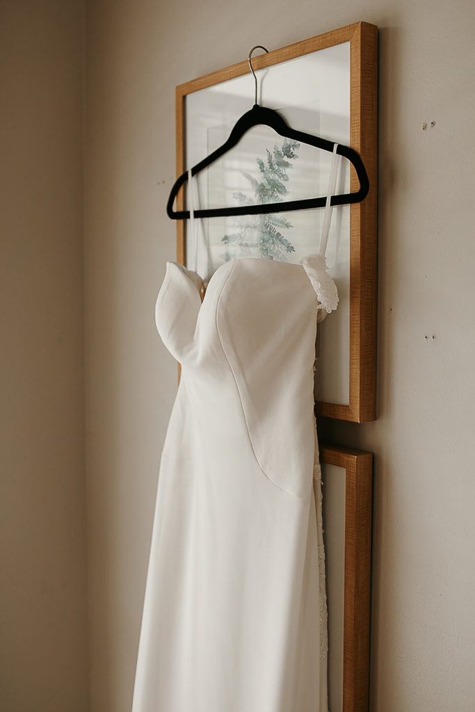 wedding dress detail photo