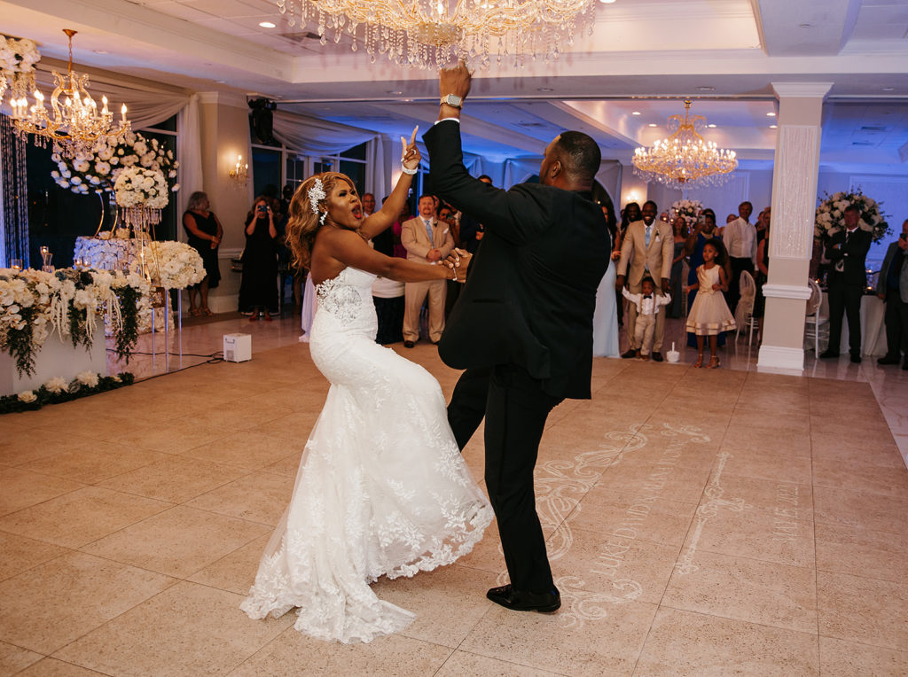 father and daughter coordinated wedding dance