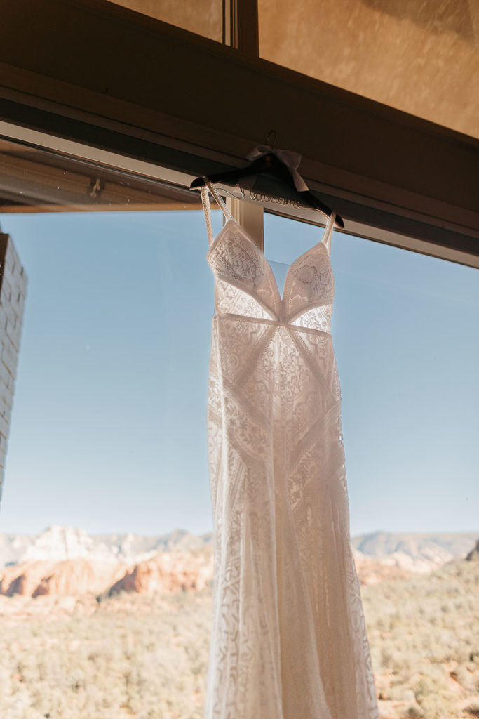bridal dress detail photo